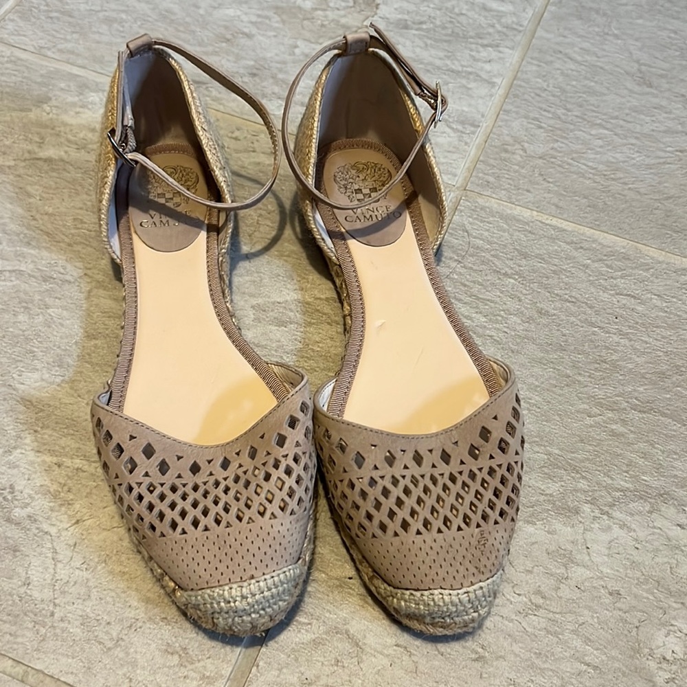 Vince Camuto Flats with ankle strap. 7M